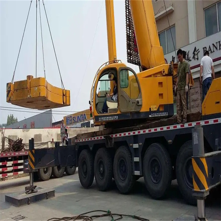 杞县当地吊车出租|机器吊装|75吨|工厂搬迁服务